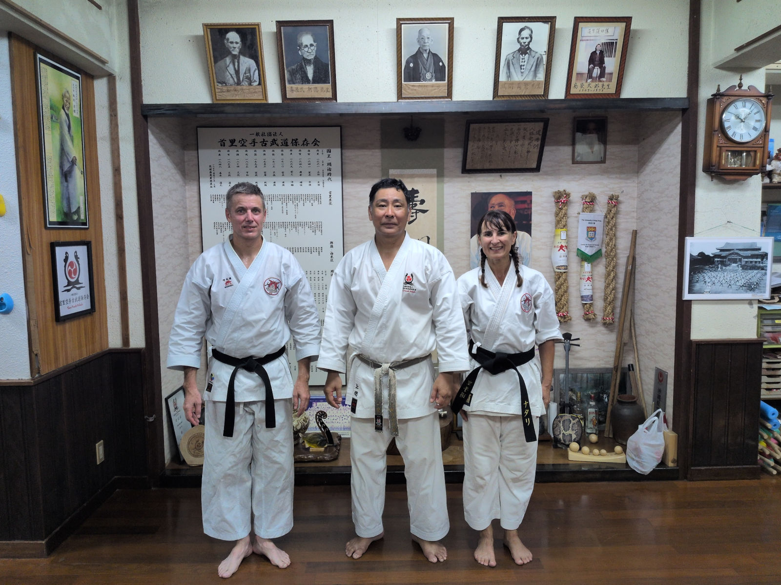Sensei Uema et les enseignants de Villefranque Arts Martiaux
